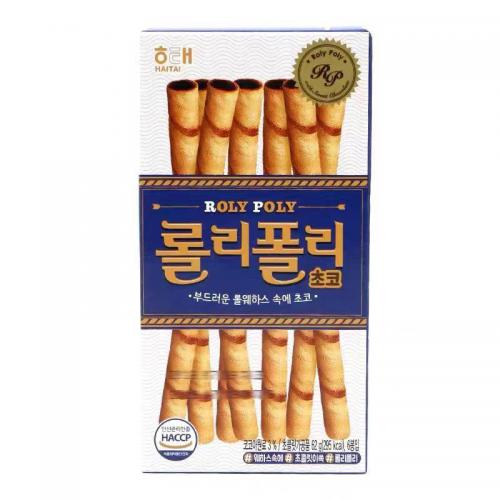 海太巧克力味夹心棒饼干62g*24盒/件