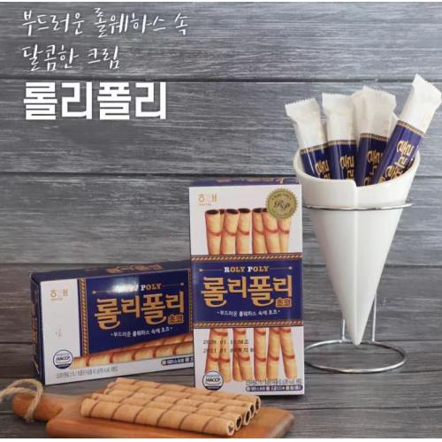 海太巧克力味夹心棒饼干62g*24盒/件