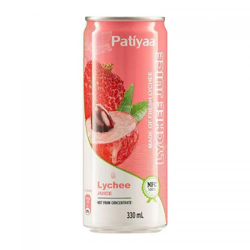 芭提娅100%NFC荔枝汁饮料330ml*24罐/件
