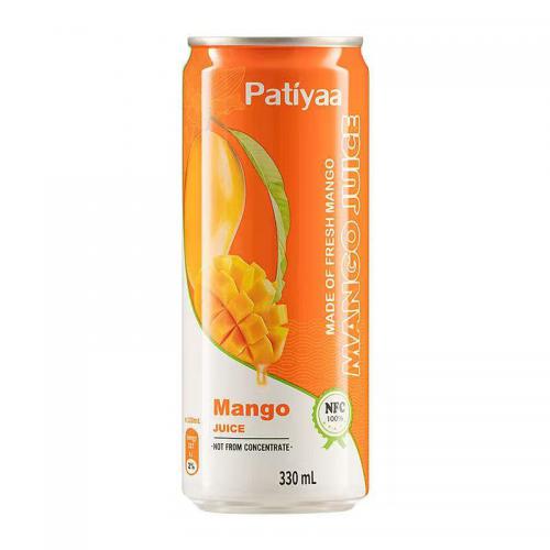 芭提娅100%NFC芒果汁饮料330ml*24罐/件