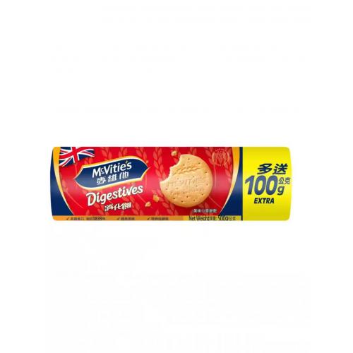 麦维他原味全麦消化饼干500g*18筒/件