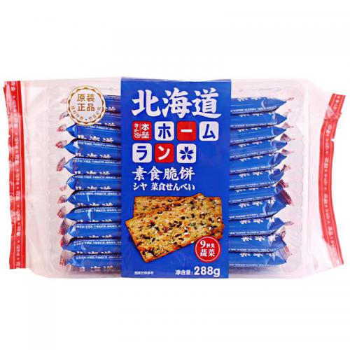 本垒北海道素食脆饼干288g*12包/件