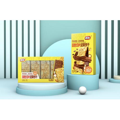 顺旺双色切片坚果饼干（腰果味）328g*16盒/件