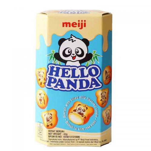 明治熊猫奶油夹心饼干50g*10盒/组