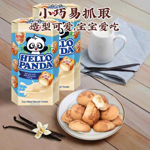 明治熊猫奶油夹心饼干50g*10盒/组