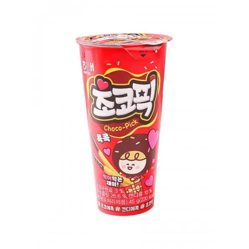 海太巧克力味拇指形饼干45g*8杯*3盒...