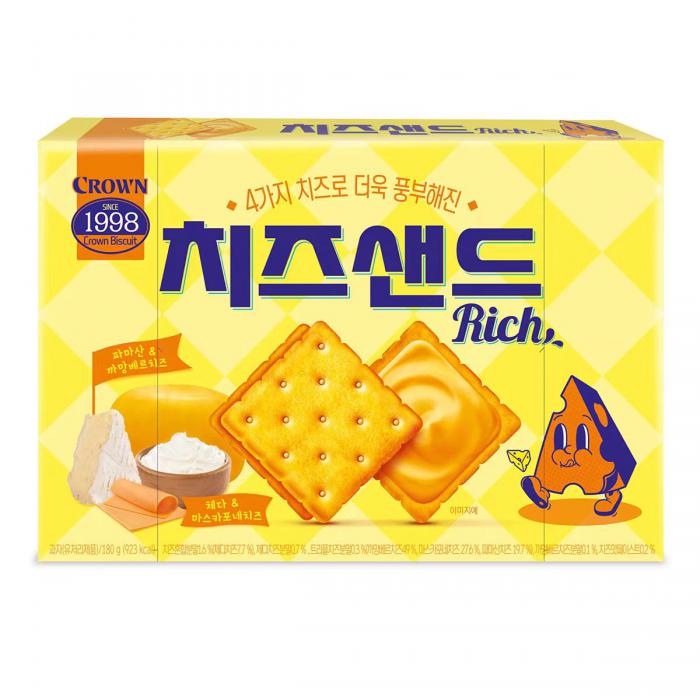 克丽安浓郁芝士夹心饼干180g*10盒/件