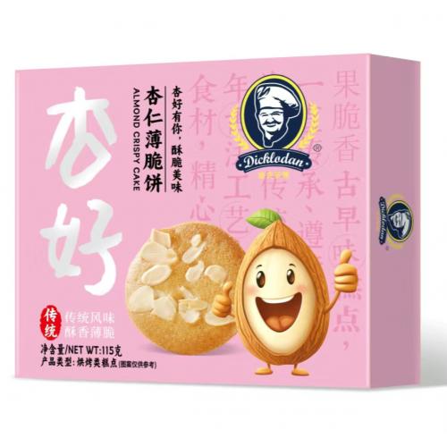 迪克罗顿杏仁薄脆饼115g*24盒/件