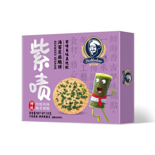 迪克罗顿海苔芝麻脆饼115g*24盒/件