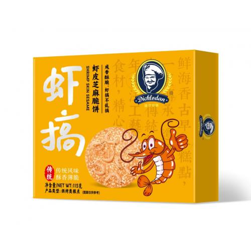 迪克罗顿虾皮芝麻脆饼115g*24盒/件