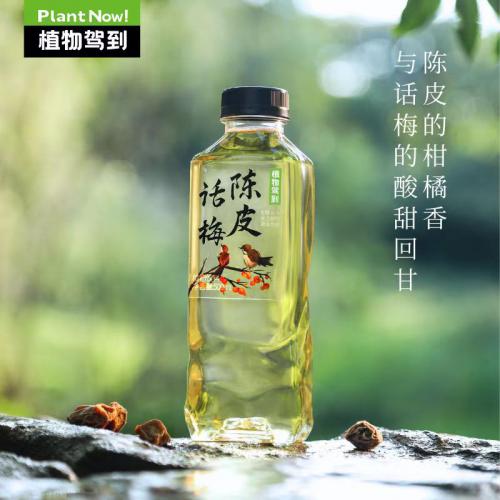 植物驾到 话梅陈皮饮果味植物饮料500ml*15瓶/件