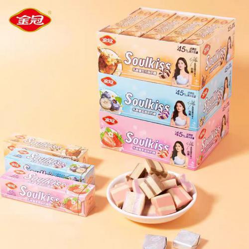 金冠乳酸菌蓝莓味奶糖33g*10小盒/组
