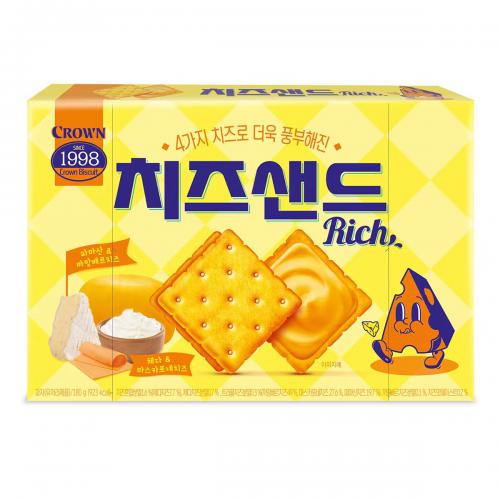 克丽安浓郁芝士夹心饼干180g*10盒/...