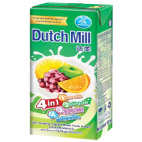 达美混合果味酸奶饮品 180ml*4盒*...