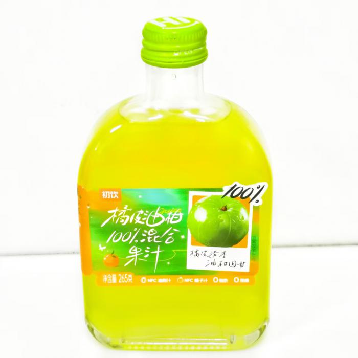 初饮橘皮油柑100%混合果汁265g*20瓶/件
