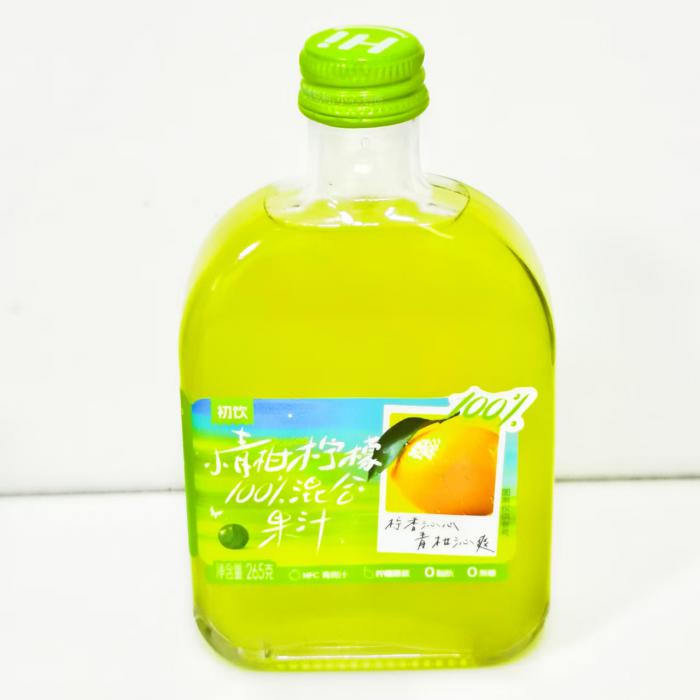 初饮小青柑柠檬100%混合果汁265g*20瓶/件