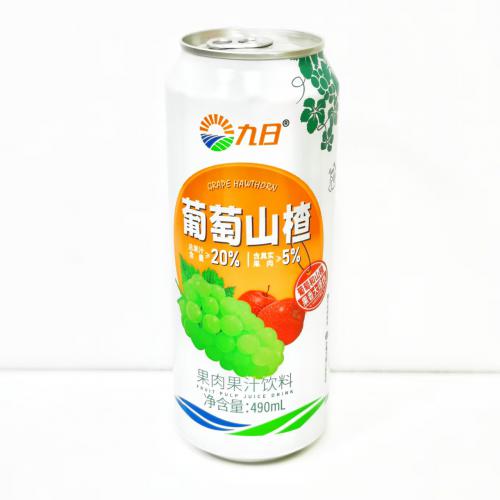 九日葡萄山楂果肉果汁饮料490ml*15...