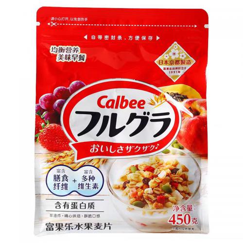 日本Calbee牌富果乐混合水果麦片（红...