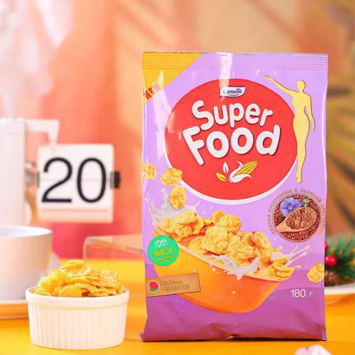 维特巴牌无蔗糖亚麻籽玉米片(即食谷物)180g*12袋/件