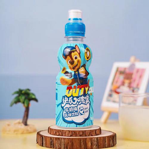 快乐啵啵牛奶味风味饮料235ml*24瓶/件
