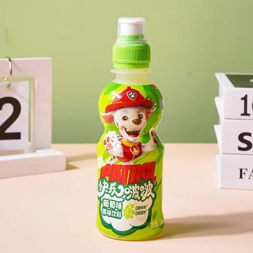 快乐啵啵葡萄味果味饮料235ml*24瓶/件
