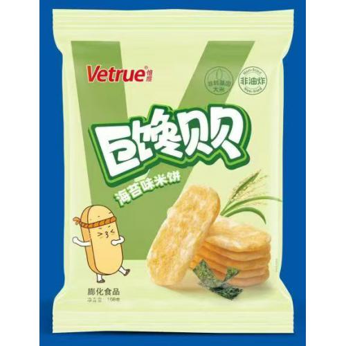 Vetrue惟度巨馋贝贝海苔味米饼108g*24包/件