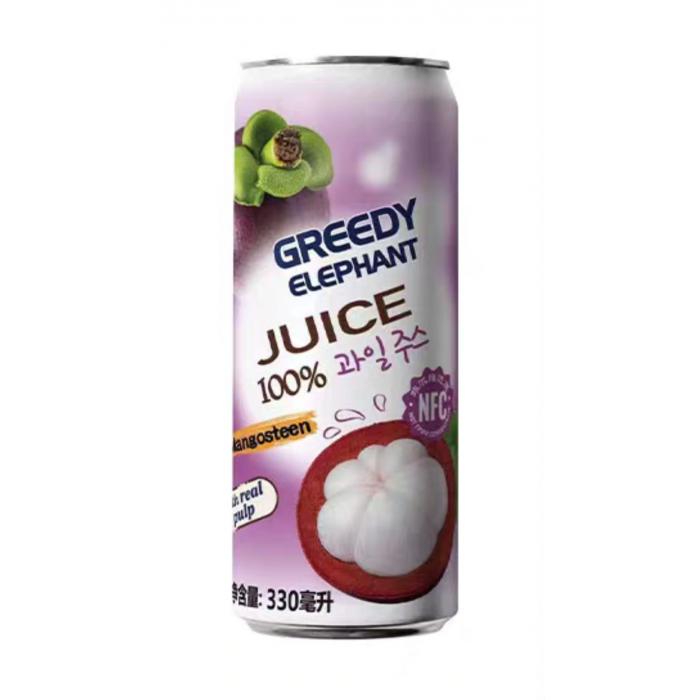 馋味象100%山竹汁饮料（含果肉））330ml*24罐/件