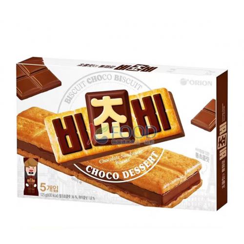 好丽友ORION巧克力夹心饼干125g*24盒/件