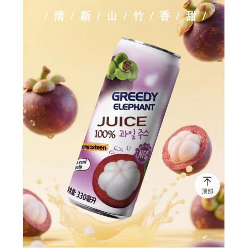 馋味象100%山竹汁饮料（含果肉））330ml*24罐/件