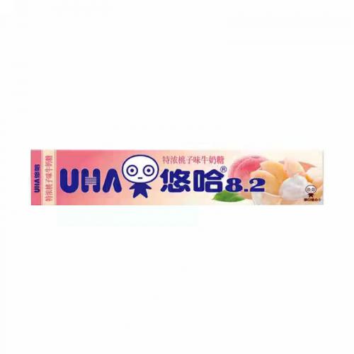 UHA悠哈8.2特浓桃子味牛奶糖（条装）...