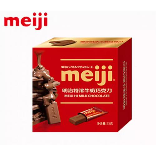 明治特浓牛奶巧克力75g*5盒/组