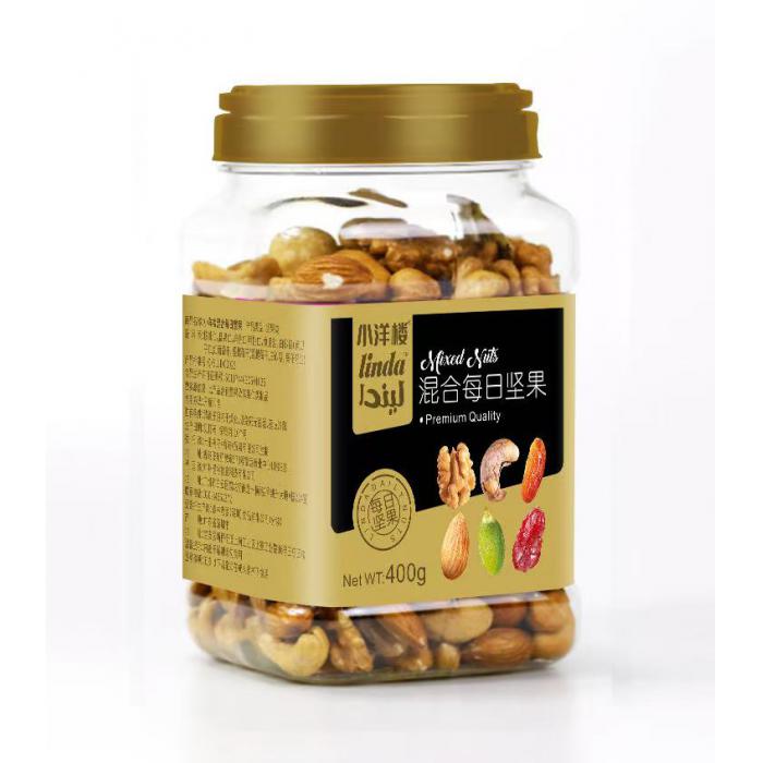 小洋楼混合每日坚果（方罐）400g*20罐/件
