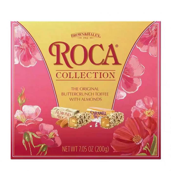 乐家精选巧克力味糖果200g*12盒/件