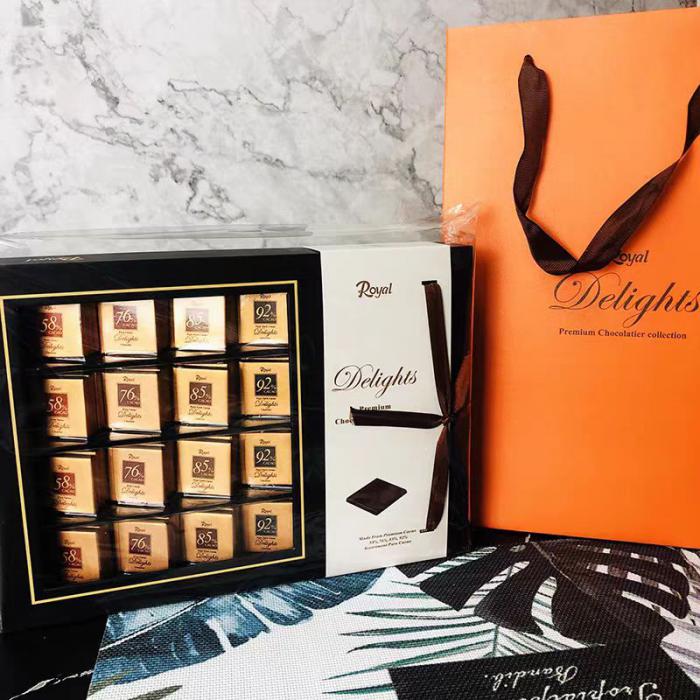 Royal牌精装混装巧克力礼盒(黑色)240g*12盒/件
