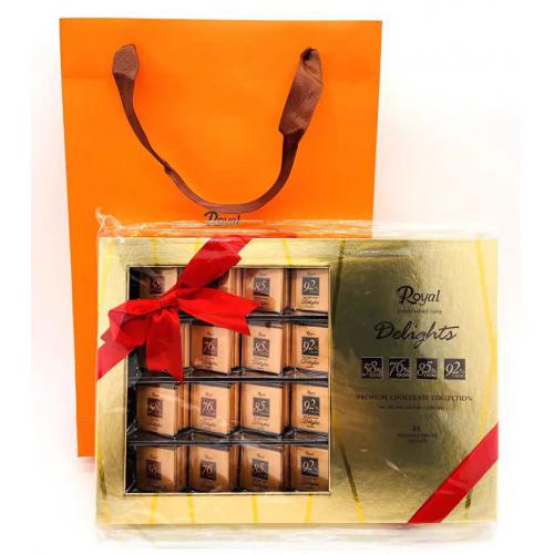 Royal牌精装混装巧克力礼盒（新款金色）240g*12盒/件