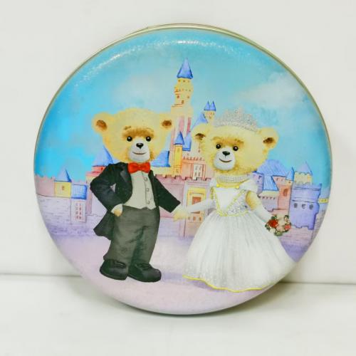 珍妮聪明小熊四味奶油曲奇饼干320g*6罐/组