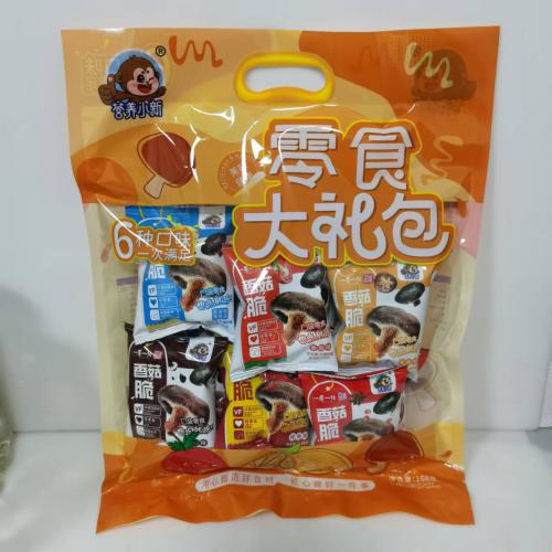 营养小新香菇脆6种口味零食大礼包（14g...