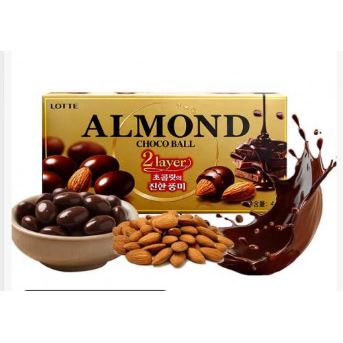 乐天扁桃仁夹心巧克力豆46g*10盒/组