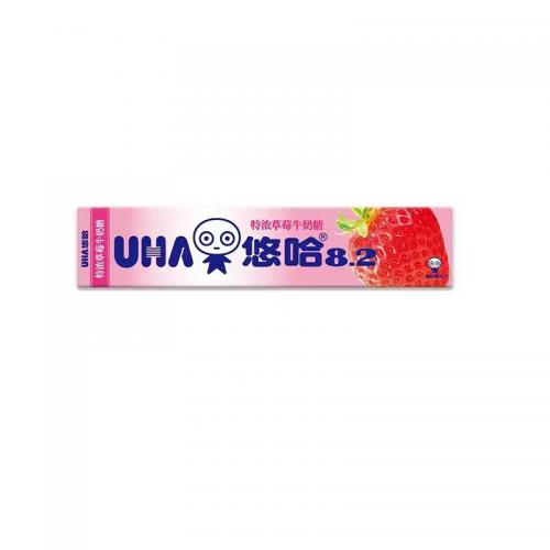 UHA悠哈8.2特浓草莓牛奶糖（条装）40g*10条/组