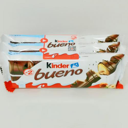 （英文版）健达缤纷乐榛仁威化牛奶巧克力制品3条装129g（43g*3条）*10扎/组