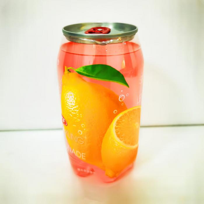 OKF牌粉色柠檬味气泡水350ml*24罐/件