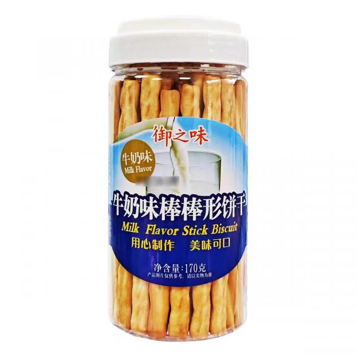 御之味牛奶味棒棒形饼干170g*20罐/件