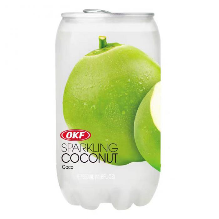 OKF牌椰子味气泡水350ml*24罐/件