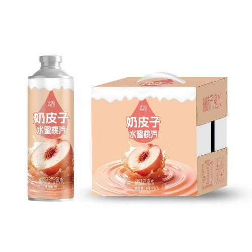远淘奶皮子乳酸菌桃味气泡水1L*6瓶/件