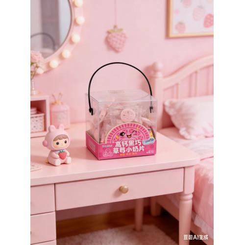 YOMIGA高钙黑巧草莓小奶片79g*24盒/件