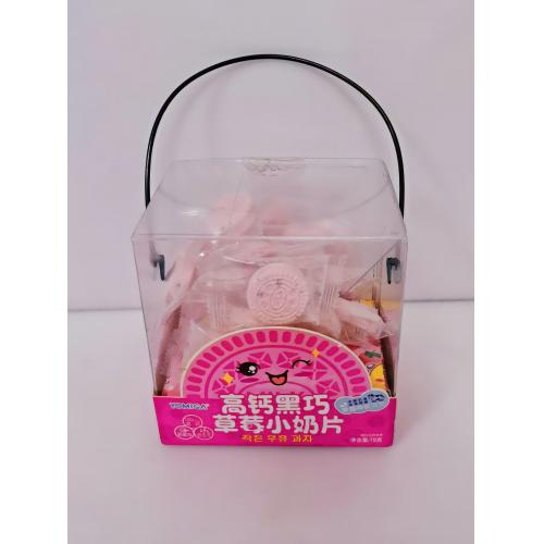 YOMIGA高钙黑巧草莓小奶片79g*24盒/件