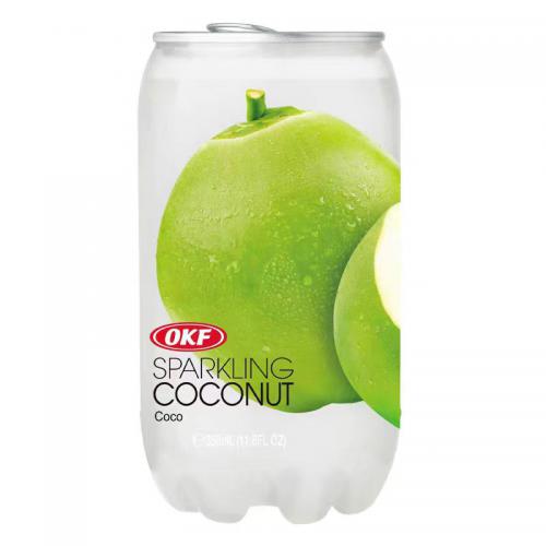 OKF牌椰子味气泡水350ml*24罐/件