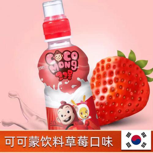 可可蒙草莓味饮料235ml*24瓶/件