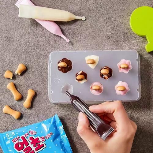 海太DIY代可可脂巧克力蘑菇饼干36g*24盒/组