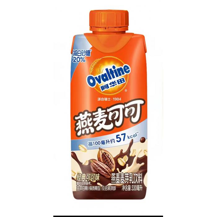 阿华田燕麦麦芽乳饮料 可可味330ml*12瓶/件